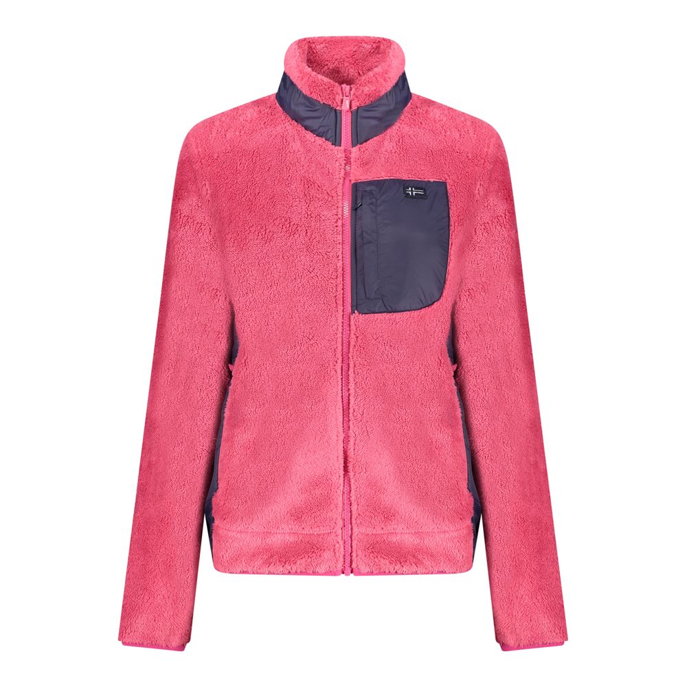 Sweatshirt by Norway 1963 for women in polyester pink features a unrivaled silhouette with a refined high-neck neckline and unrivaled long-sleeve detailing for a sophisticated look.