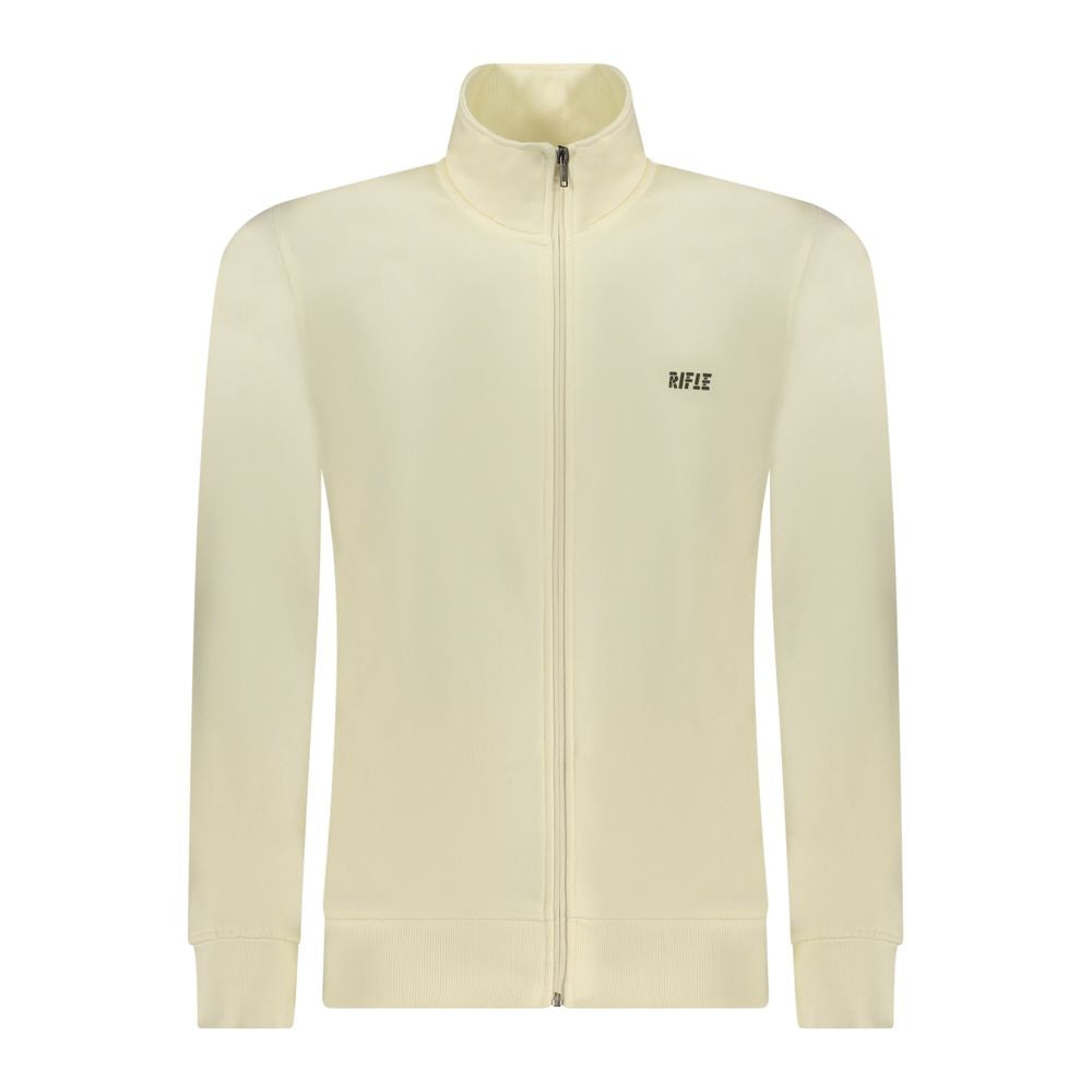 Sweatshirt by Rifle for men in cotton white & print showcases a slouchy chic silhouette, artfully detailed with a slouchy chic high-neck neckline and for a slouchy chic finish.