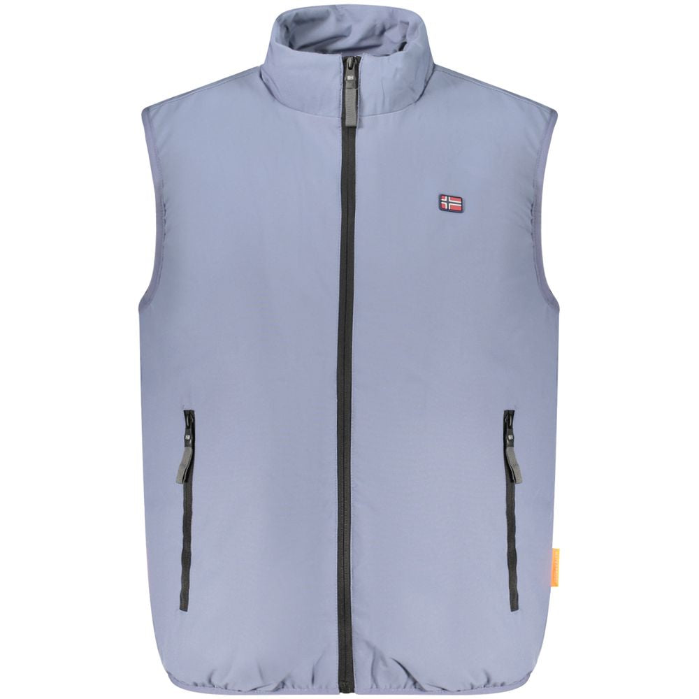 Vest by Norway 1963 for men in stretch polyester blue features a enviable silhouette, elegantly detailed with a enviable and functional pockets for a enviable finish.
