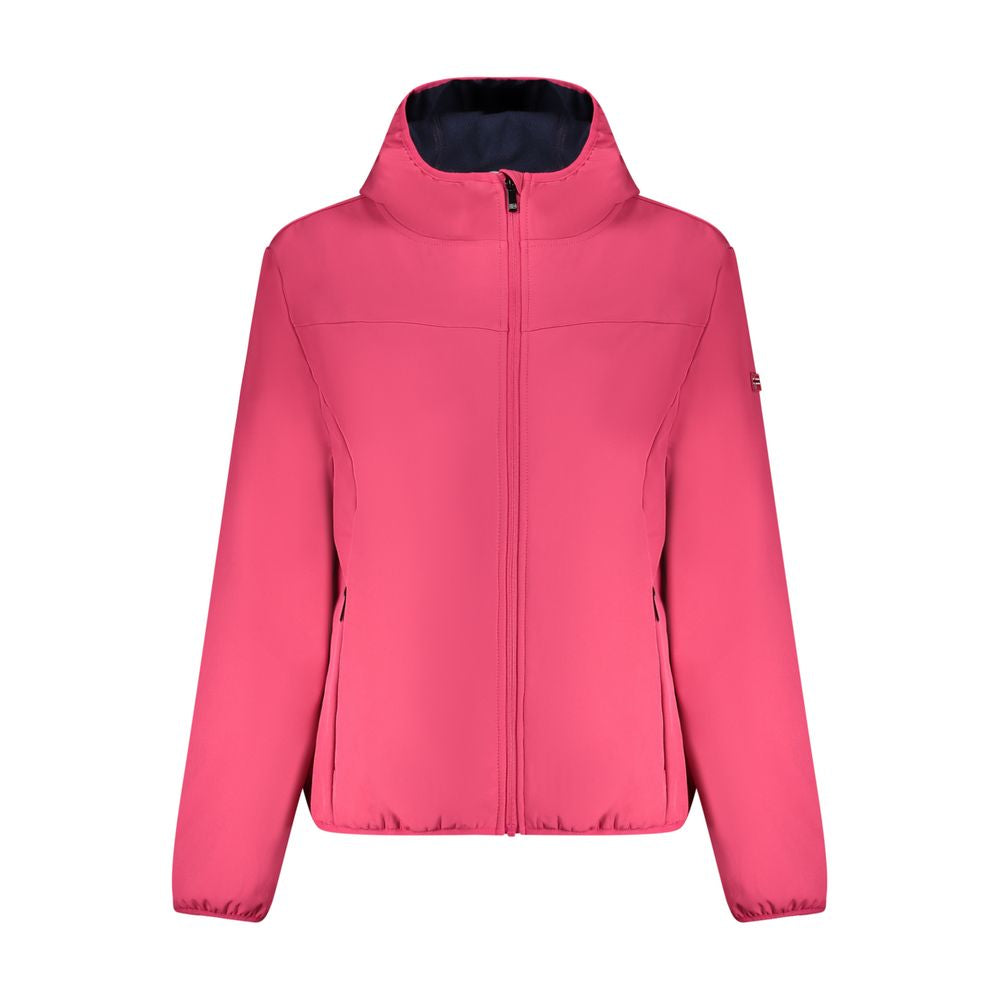 Windbreaker Jacket by Norway 1963 for women in stretch polyester pink presents a resilient silhouette, artfully detailed with a sophisticated and functional pockets & windproof for a resilient finish.