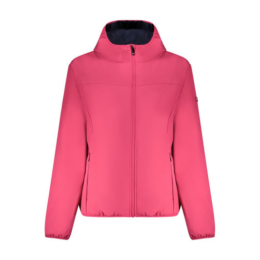 Windbreaker Jacket by Norway 1963 for women in stretch polyester pink presents a resilient silhouette, artfully detailed with a sophisticated and functional pockets & windproof for a resilient finish.