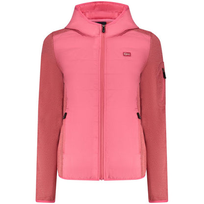 Hooded Windbreaker Jacket by Norway 1963 for women in polyester pink & signature features an magnificent silhouette, showcasing the sophisticated hooded neckline and functional pockets, hooded & windproof for a premium, magnificent look.
