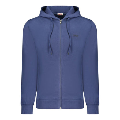 Hooded Sweatshirt Hoodie by Rifle for men in cotton polyester blue & print showcases a city-ready silhouette, artfully detailed with a signature hooded neckline and for a city-ready finish.