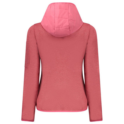 Hooded Windbreaker Jacket by Norway 1963 for women in polyester pink & signature showcases a urban chic silhouette, detailed with a urban chic hooded neckline and functional pockets, hooded & windproof for a polished finish.