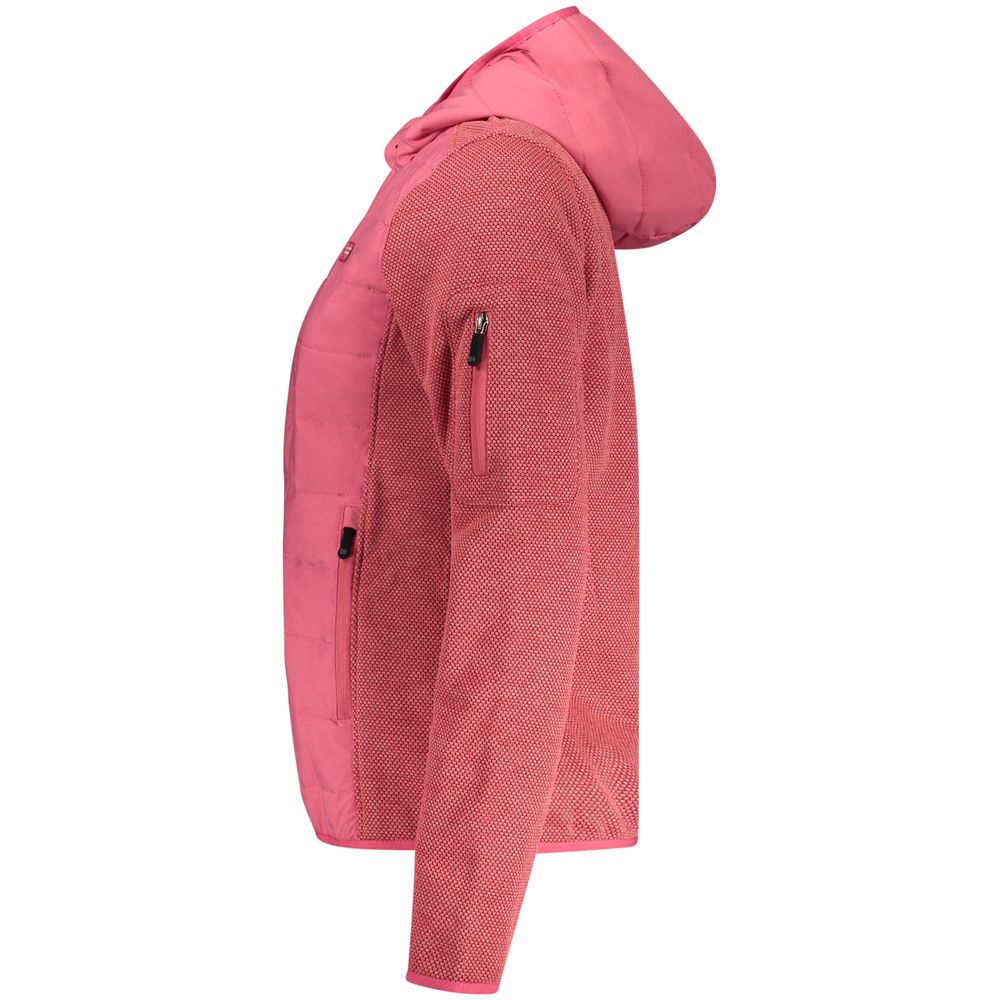 Hooded Windbreaker Jacket by Norway 1963 for women in polyester pink & signature features an perennial silhouette with a refined and perennial pockets, hooded & windproof for a sophisticated weather-resistant look.