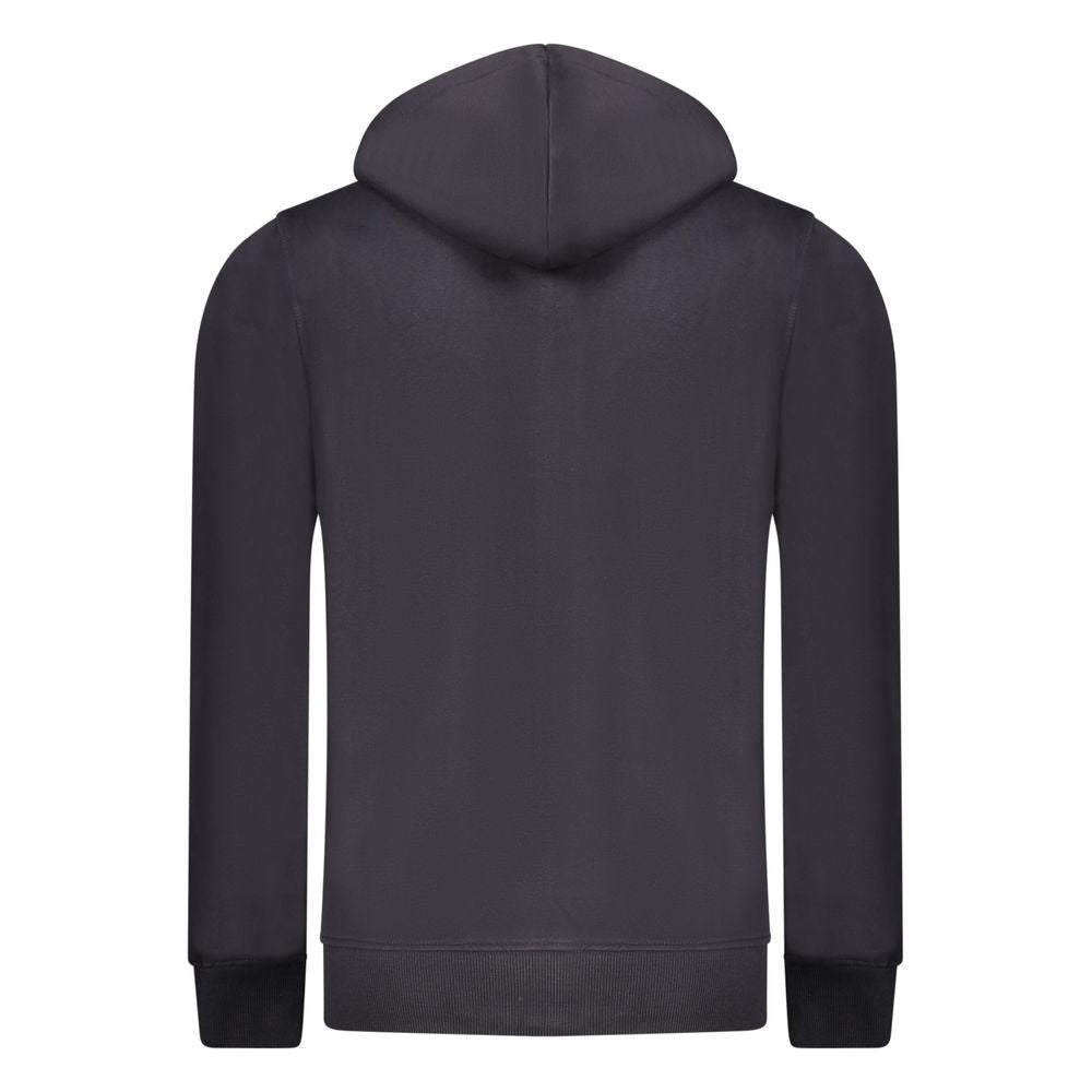Hooded Sweatshirt Hoodie by Rifle for men in cotton polyester blue & print features a authentic silhouette, showcasing a sophisticated hooded neckline and authentic detail for a refined finish.