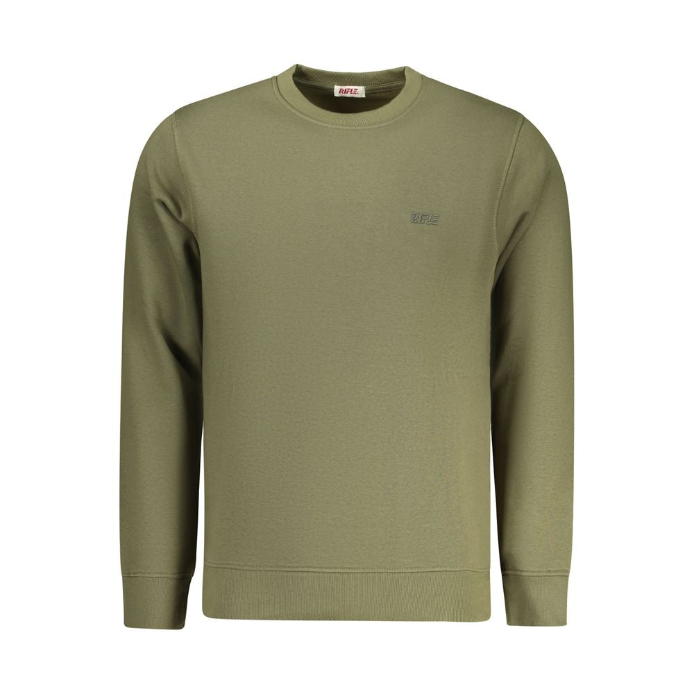 Sweatshirt by Rifle for men in cotton polyester green & print features an exquisite silhouette, showcasing and crew neckline details for a exquisite look.