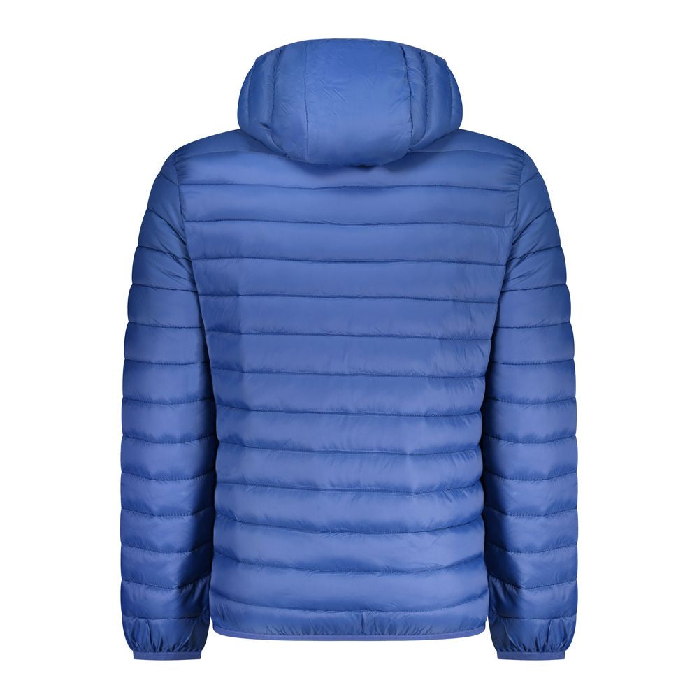 Hooded Puffer Jacket by Armata Di Mare for men in polyamide blue features an on trend silhouette, showcasing refined pockets, hooded, insulated & windproof and a sophisticated hooded neckline for a truly on trend finish.