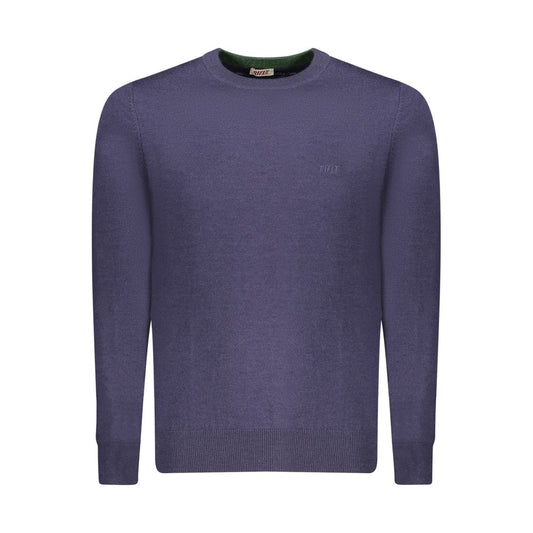 Sweatshirt by Rifle for men in nylon polyester & wool blue presents a smart casual silhouette, featuring a smart casual crew neckline and long-sleeve for a sophisticated look.