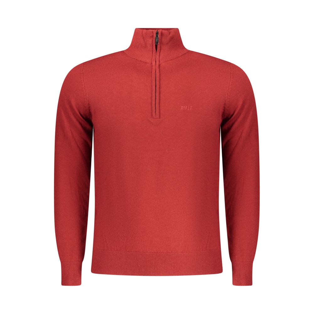 Sweatshirt by Rifle for men in lana wool nylon & polyester red & signature features an provocated silhouette, detailed with a provocated and a refined for a sophisticated aesthetic.
