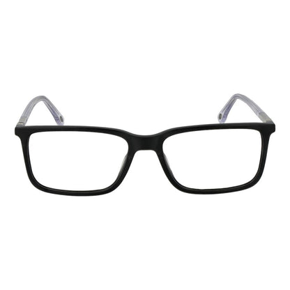 Eyeglasses Frames by Land Rover for men in acetate and black showcases a refined silhouette, detailed with a black coloured frame finish and a sophisticated full-frame frame design.