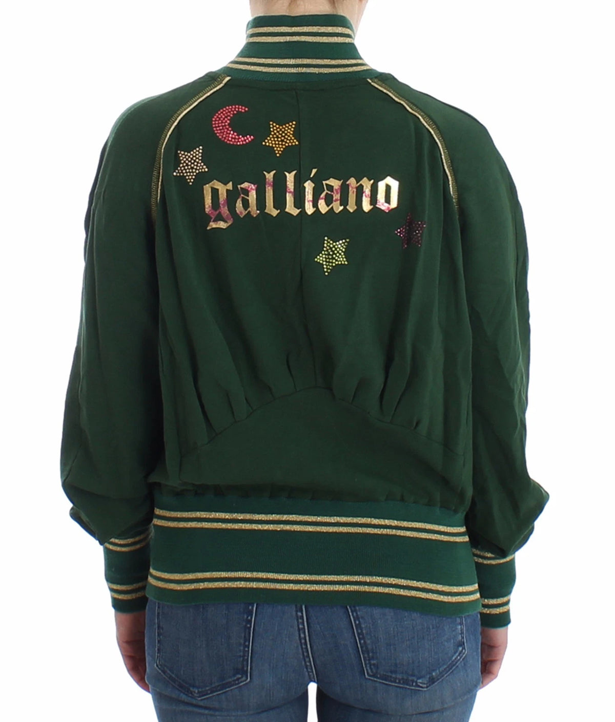 John Galliano Women's Stretch Cotton Cardigan - Green