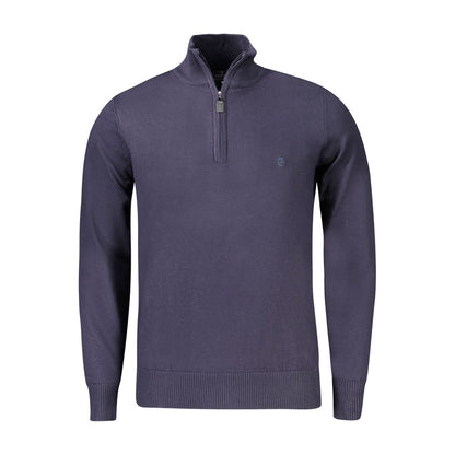Sweatshirt by Coveri Moving for men in nylon & viscose blue & gray showcases a slouchy chic silhouette, artfully detailed with a slouchy chic crew neckline and for a slouchy chic finish.