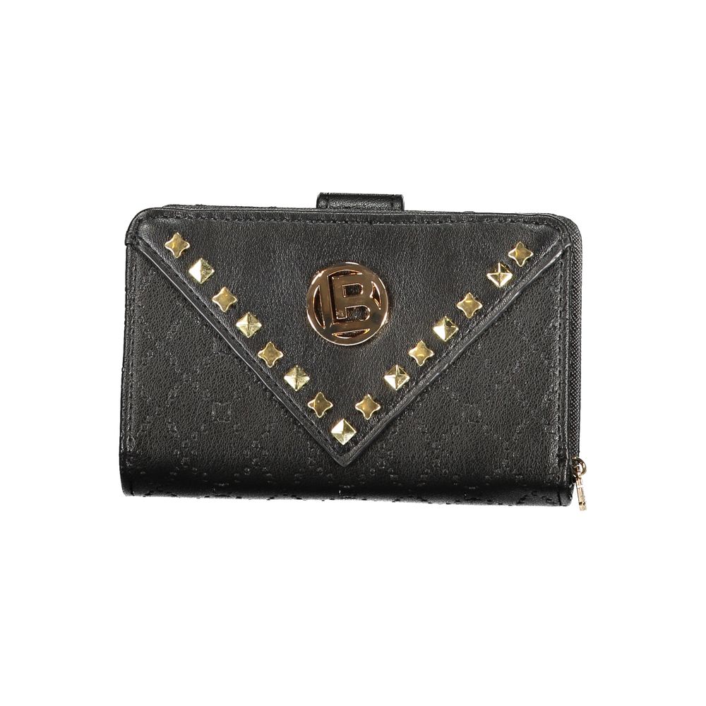 Cardholder Wallet by Laura Biagiotti for women in polyethylene black presents a architectural silhouette from the Bradenton Essence Polyethylene Cardholder Wallet collection, showcasing architectural card-organization coin-purse for a architectural finish.