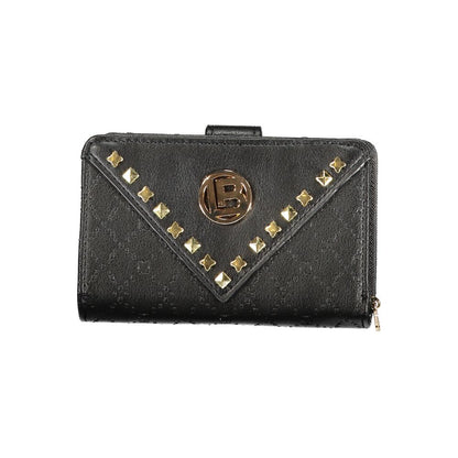 Cardholder Wallet by Laura Biagiotti for women in polyethylene black presents a architectural silhouette from the Bradenton Essence Polyethylene Cardholder Wallet collection, showcasing architectural card-organization coin-purse for a architectural finish.
