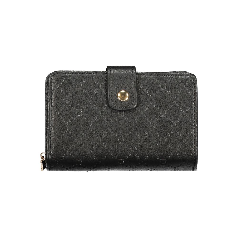 Cardholder Wallet by Laura Biagiotti for women in polyethylene black showcases a refined silhouette, artfully detailed with the signature style of the Bradenton Essence Polyethylene Cardholder Wallet and functional card-organization coin-purse.