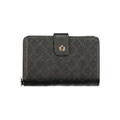 Cardholder Wallet by Laura Biagiotti for women in polyethylene black showcases a refined silhouette, artfully detailed with the signature style of the Bradenton Essence Polyethylene Cardholder Wallet and functional card-organization coin-purse.