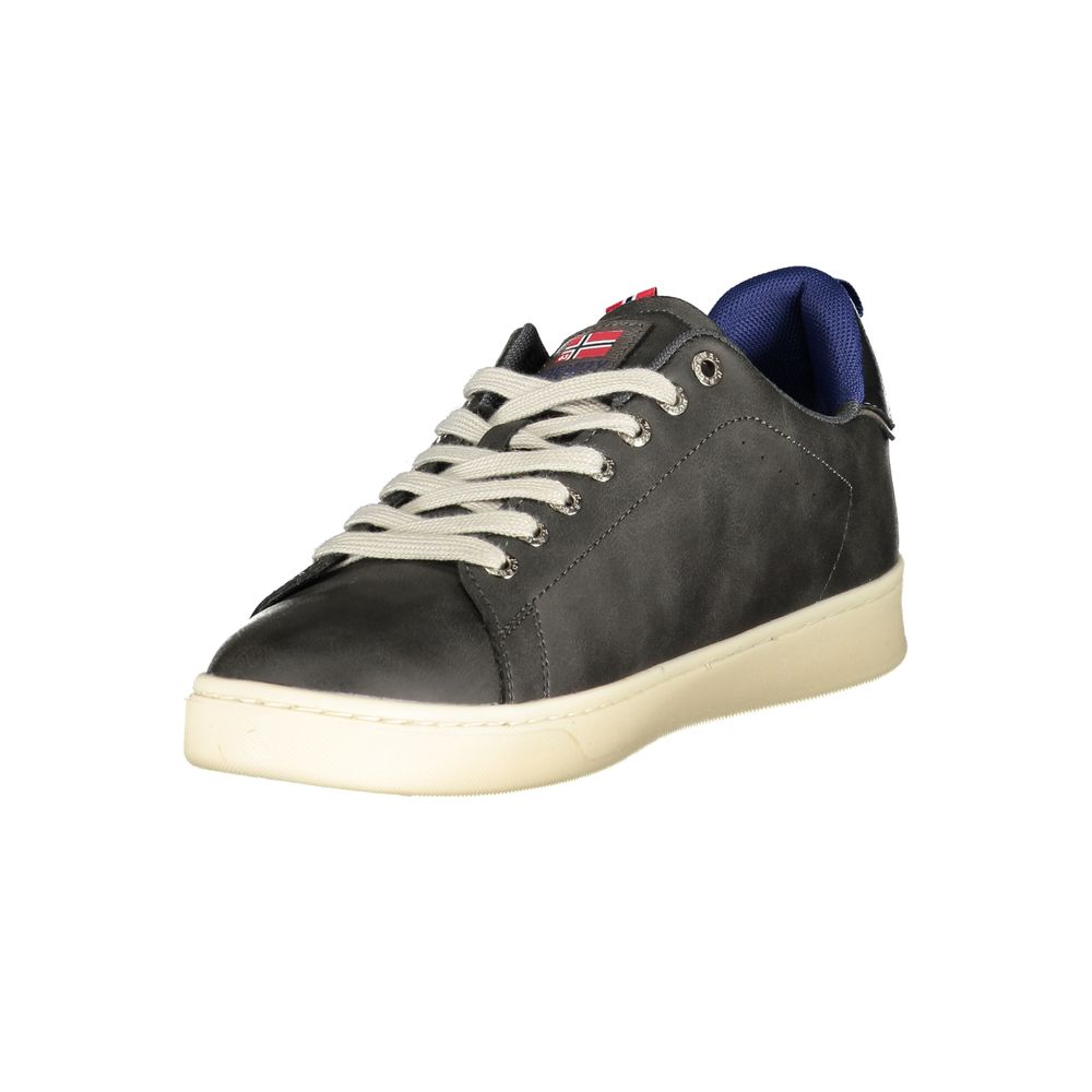 Sneakers by Norway 1963 for men in polyester & polyethylene black presents a sumptuous silhouette as Men's Low-Top Polyester & Polyethylene Sneakers, expertly defined by a sumptuous low-top style for a sumptuous, high-fashion look.