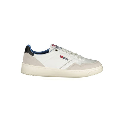 Athletic Sneakers by Norway 1963 for men in polyester & polyethylene white presents a sleek silhouette, perfectly capturing the athletic style essence of Men's Athletic Polyester & Polyethylene Sneakers with its sleek design and premium finish.