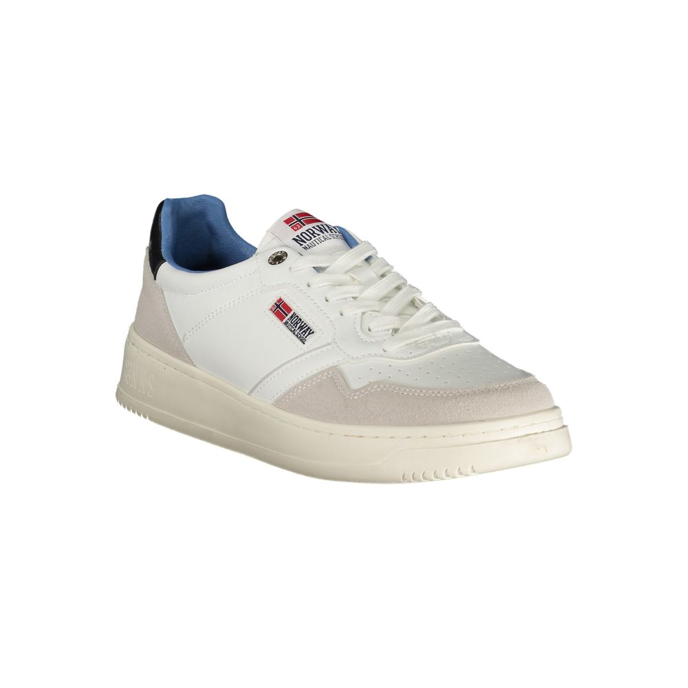 Athletic Sneakers Norway 1963 men polyester & polyethylene white featuring a avant-garde Men's Athletic Polyester & Polyethylene Sneakers design with a avant-garde athletic style for a refined finish.