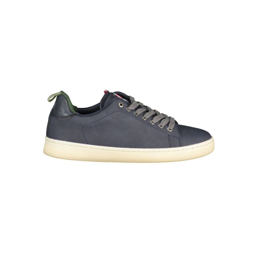 Sneakers by Norway 1963 for men in polyester & polyethylene blue features a sumptuous design, perfectly showcasing the sumptuous low-top style of this Men's Low-Top Polyester & Polyethylene Sneakers.