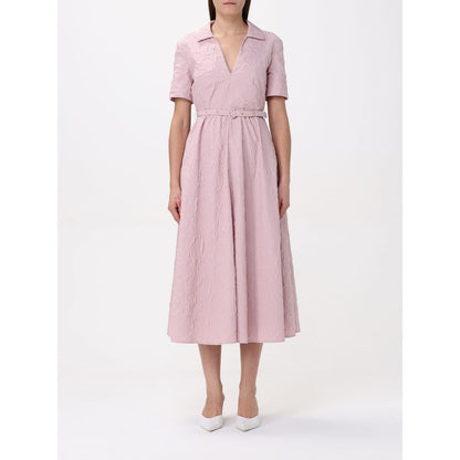 Dress by Add for women in polyester multicolor features an magnificent silhouette, artfully detailed with a magnificent and short-sleeve that flows into an magnificent midi short.