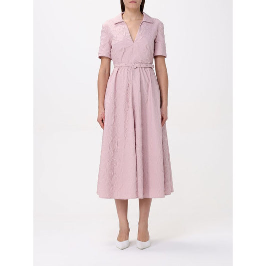 Dress by Add for women in polyester multicolor features an magnificent silhouette, artfully detailed with a magnificent and short-sleeve that flows into an magnificent midi short.