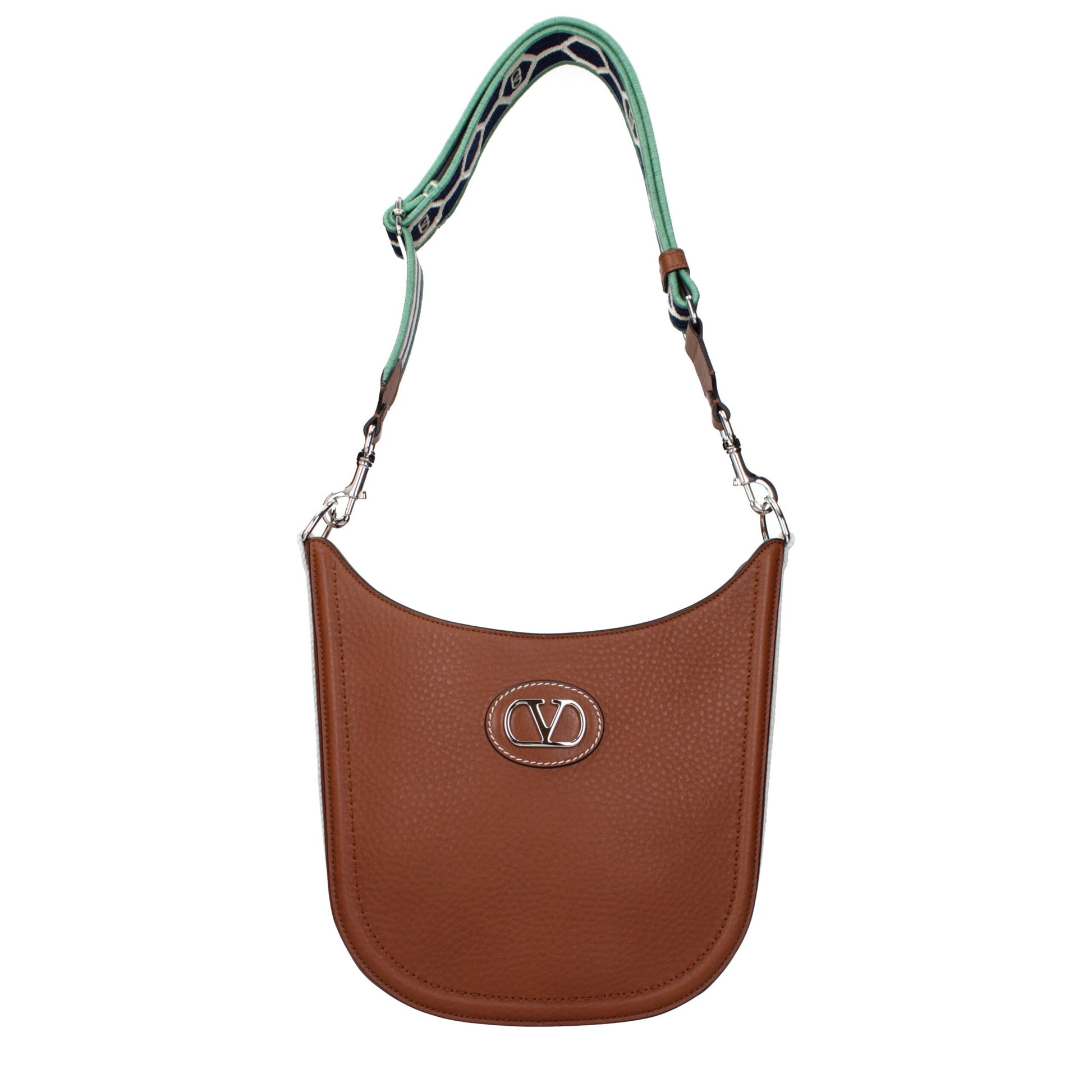 Crossbody Messenger Bag by Valentino Garavani for men in leather brown features a statement-making Leather Crossbody Messenger Bag design with a secure , statement-making , and versatile crossbody-strap & adjustable-strap for a sophisticated look.