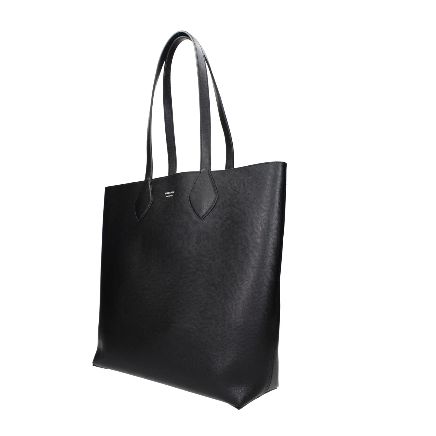 Shoulder Clutch Bag by Salvatore Ferragamo for men in leather black & print features a statuesque silhouette, showcasing a secure and statuesque with versatile shoulder-strap for a statuesque finish.