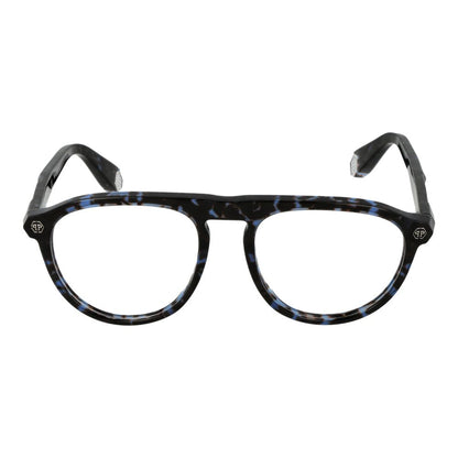 Eyeglasses Frames by Philipp Plein for men in and blue showcases an refined full-frame frame design featuring a sophisticated blue coloured frame for an refined and refined aesthetic.