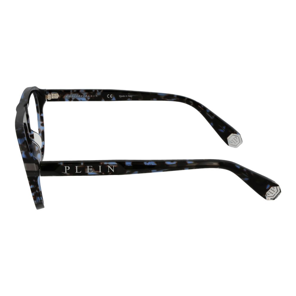 Eyeglasses Frames by Philipp Plein for men in blue features a refined silhouette, showcasing a refined blue coloured frame and full-frame frame design for a sophisticated, premium look.
