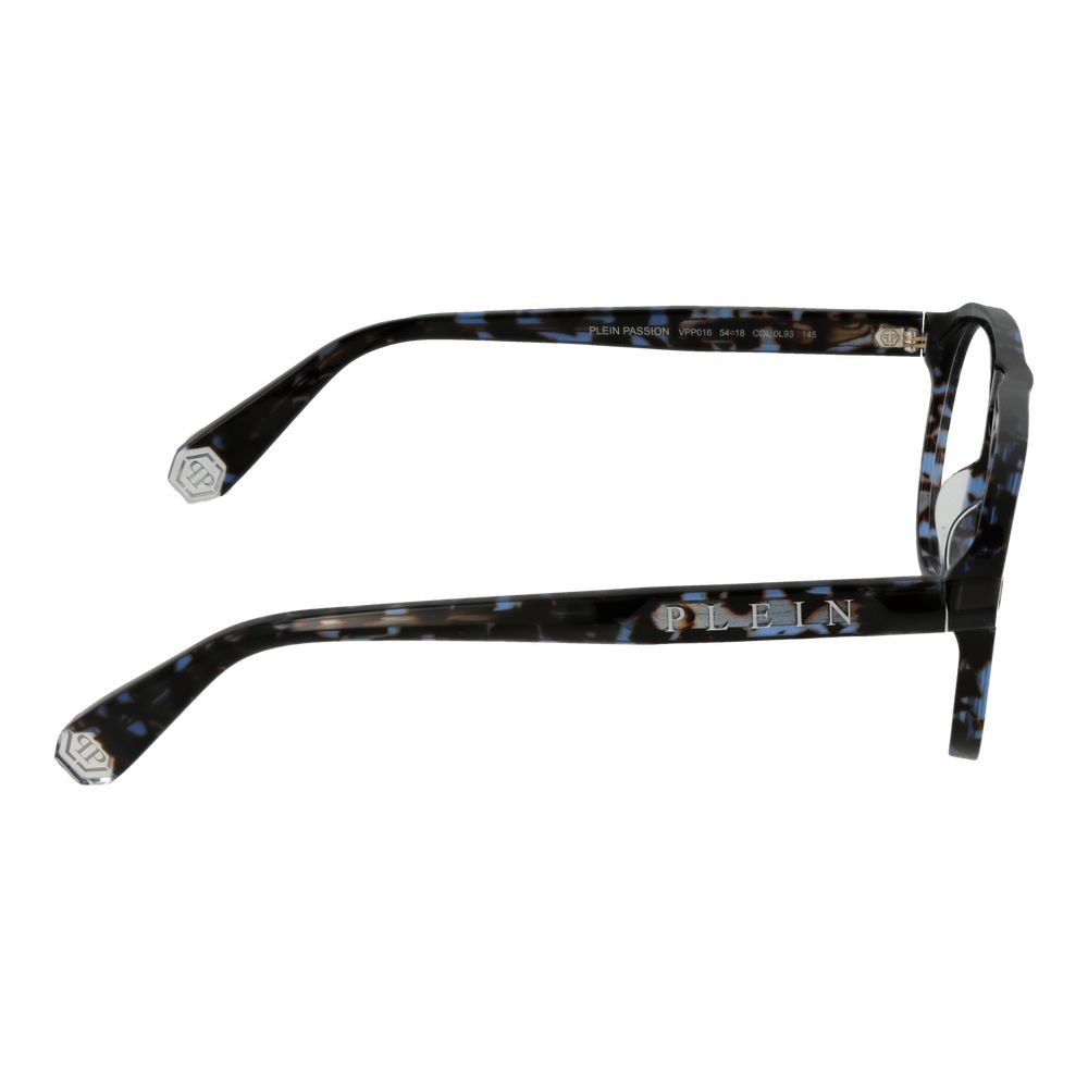 Eyeglasses Frames by Philipp Plein for men in blue features an refined silhouette, showcasing the refined blue coloured frame and sophisticated full-frame frame design.