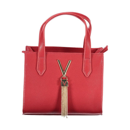 Handbag by Mario Valentino for women in polyethylene red features a exquisite silhouette, showcasing a secure zipper and exquisite internal-pockets with versatile shoulder-strap, adjustable-strap & handle for a exquisite finish.