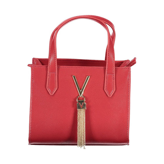 Handbag by Mario Valentino for women in polyethylene red features a exquisite silhouette, showcasing a secure zipper and exquisite internal-pockets with versatile shoulder-strap, adjustable-strap & handle for a exquisite finish.