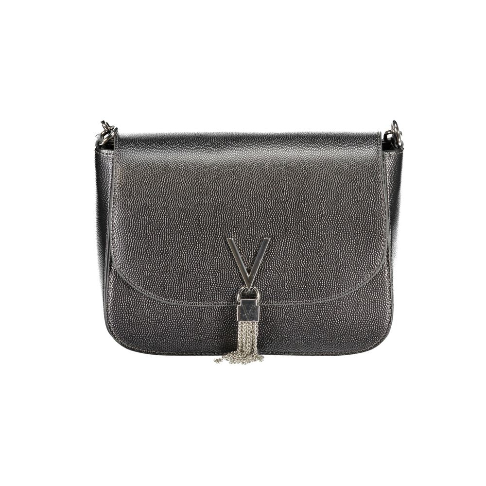 Handbag by Mario Valentino for women in polyethylene gray & signature features a refined silhouette, showcasing a secure zipper & magnetic, organized internal-pockets, and versatile shoulder-strap & handle for a refined finish.
