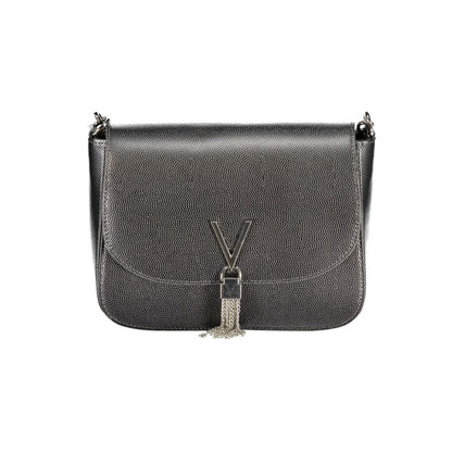 Handbag by Mario Valentino for women in polyethylene gray & signature features a refined silhouette, showcasing a secure zipper & magnetic, organized internal-pockets, and versatile shoulder-strap & handle for a refined finish.