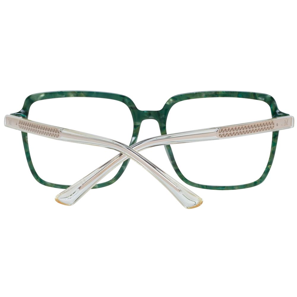 Eyeglasses Frames by Marciano by Guess for women in polyamide bicolour & green showcases a refined full-frame frame design with a refined finish for a refined and sophisticated look.