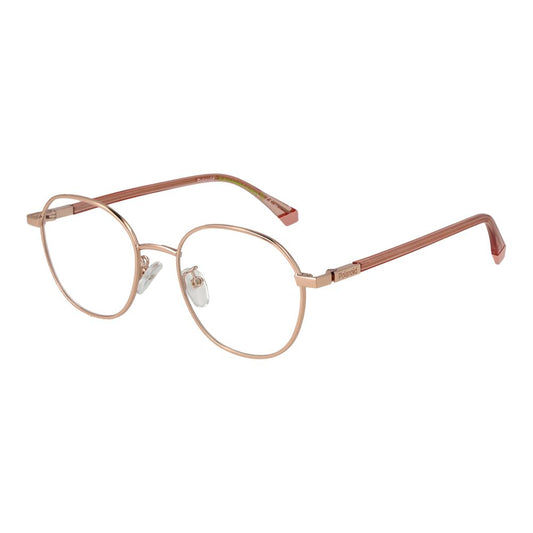Eyeglasses Frames by Polaroid for unisex in and rose-gold showcases an refined full-frame frame design featuring a sophisticated rose-gold coloured frame for an refined and refined aesthetic.