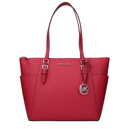 Shoulder Bag by Michael Kors for women in leather red features a stately silhouette, showcasing a secure , ample , and stately shoulder-strap for a stately finish.