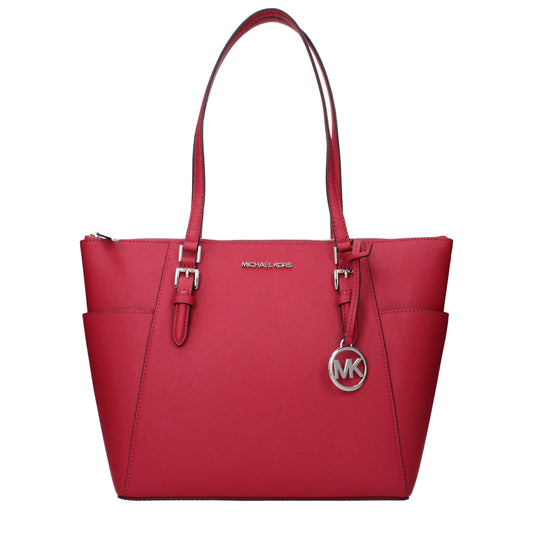 Shoulder Bag by Michael Kors for women in leather red features a stately silhouette, showcasing a secure , ample , and stately shoulder-strap for a stately finish.