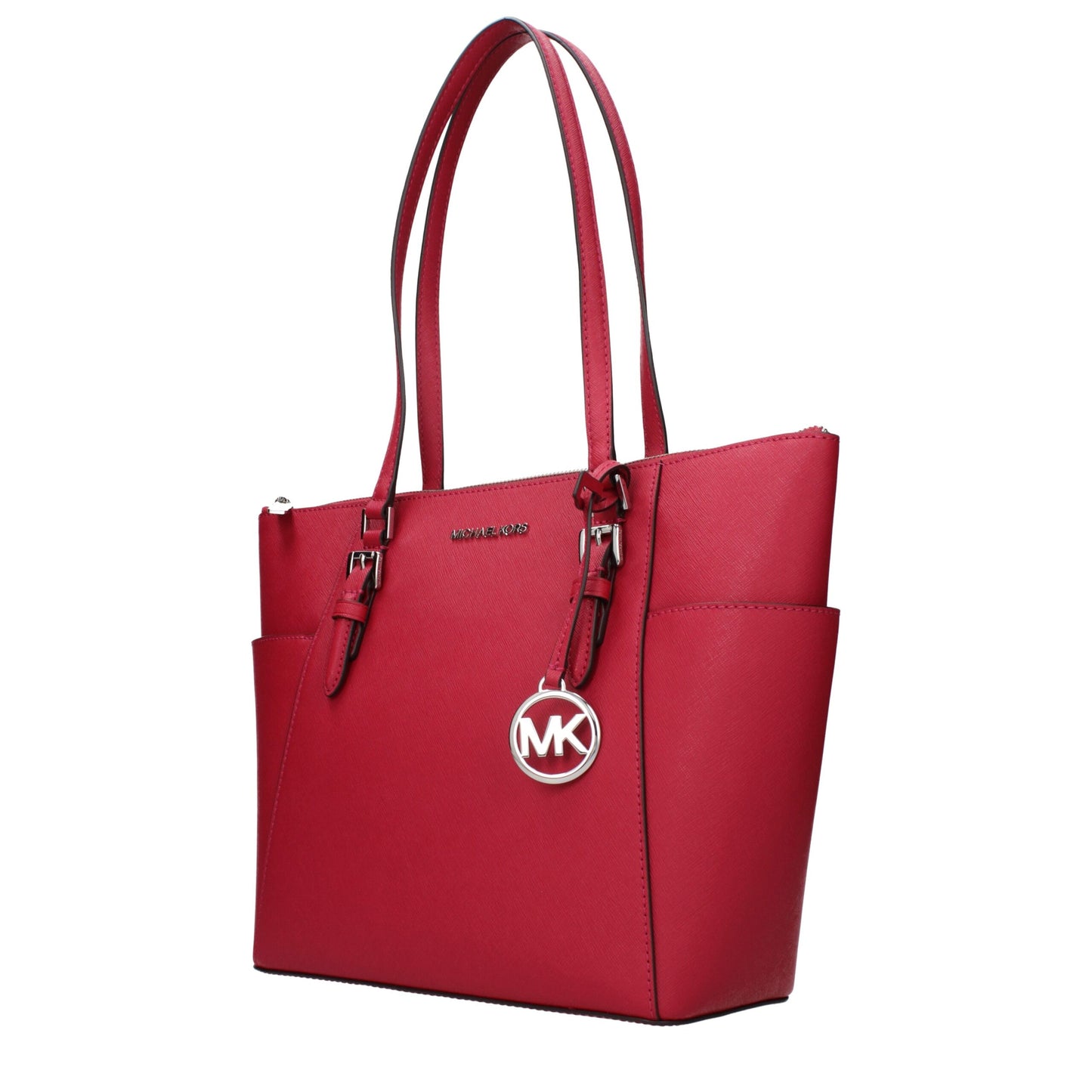 Shoulder Bag by Michael Kors for women in leather red features an effortlessly chic silhouette with a secure , ample , and versatile shoulder-strap for effortlessly chic everyday luxury.