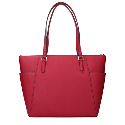 Shoulder Bag by Michael Kors for women in leather red features a stately silhouette, showcasing a secure , ample , and stately shoulder-strap for a stately finish.