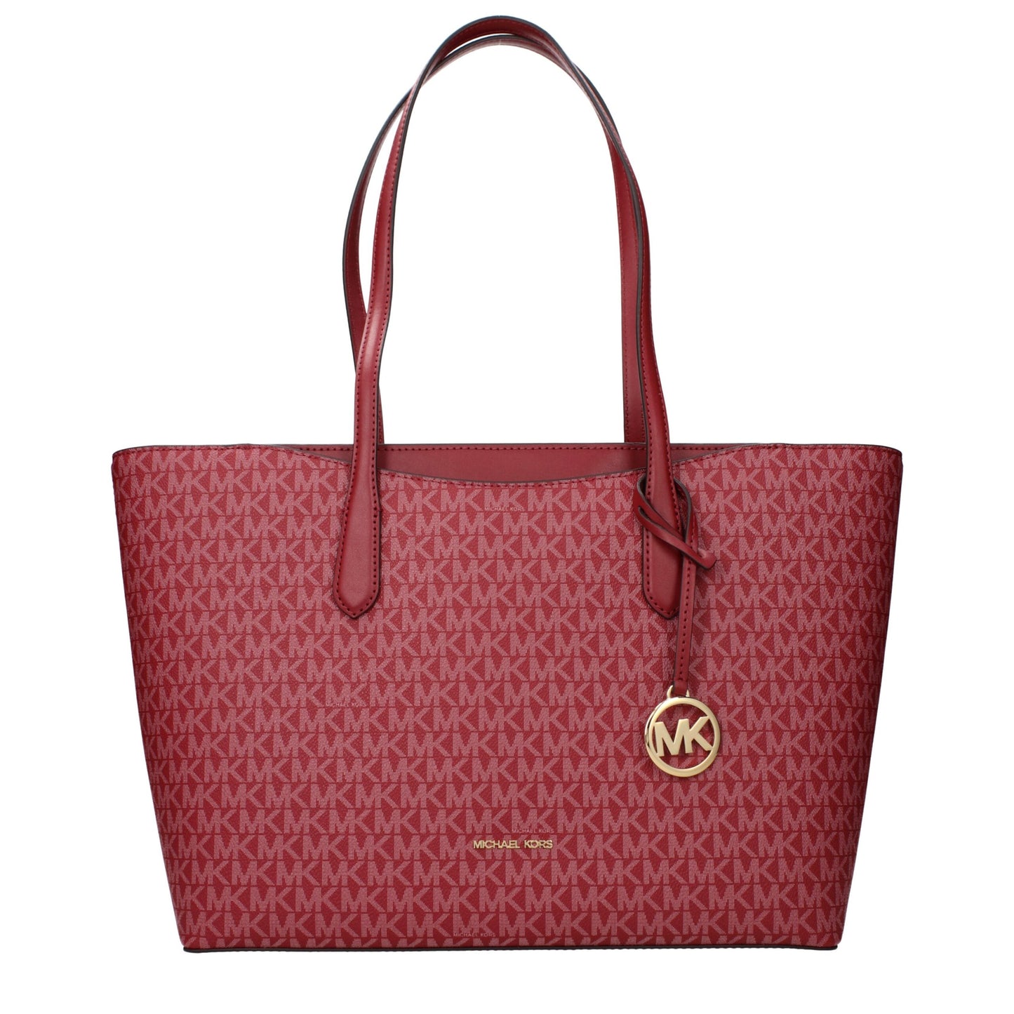 Shoulder Bag by Michael Kors for women in fabric red presents a statuesque silhouette, showcasing a secure and statuesque with versatile shoulder-strap for a sophisticated look.