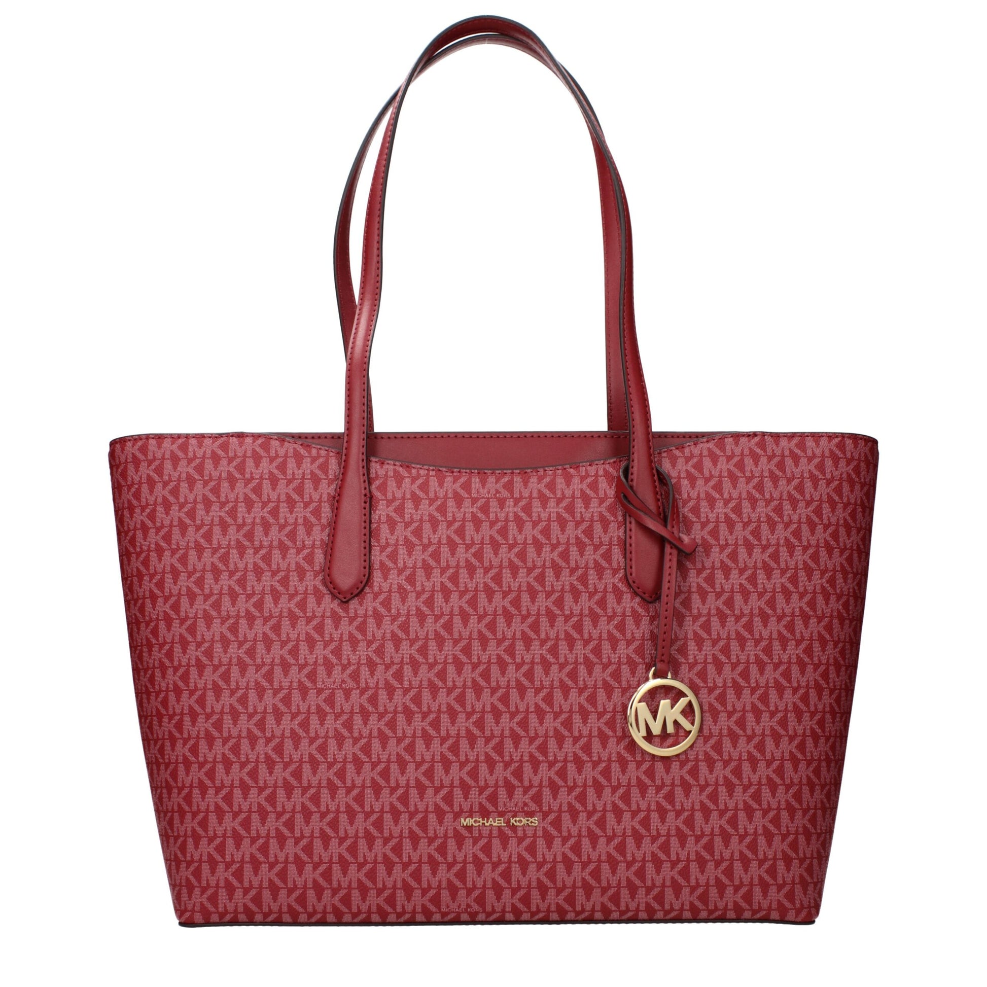 Shoulder Bag by Michael Kors for women in fabric red presents a statuesque silhouette, showcasing a secure and statuesque with versatile shoulder-strap for a sophisticated look.