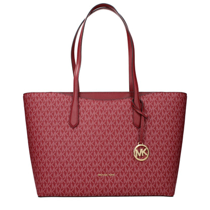 Shoulder Bag by Michael Kors for women in fabric red presents a statuesque silhouette, showcasing a secure and statuesque with versatile shoulder-strap for a sophisticated look.