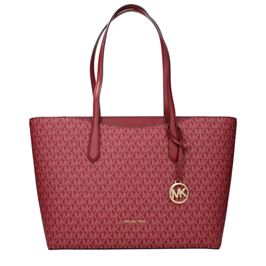 Shoulder Bag by Michael Kors for women in fabric red presents a statuesque silhouette, showcasing a secure and statuesque with versatile shoulder-strap for a sophisticated look.