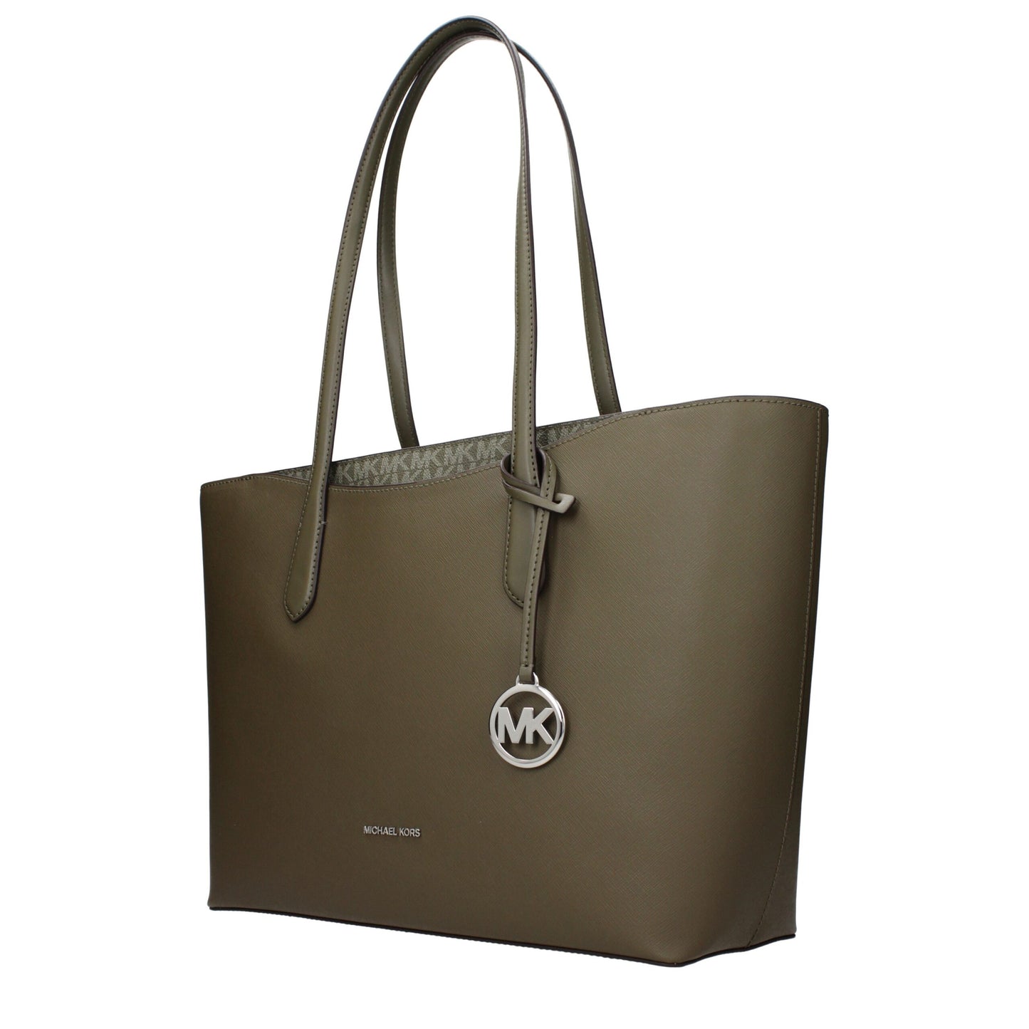 Shoulder Bag by Michael Kors for women in fabric green showcases a statuesque silhouette, artfully detailed with a secure , organized , and versatile shoulder-strap for a statuesque look.
