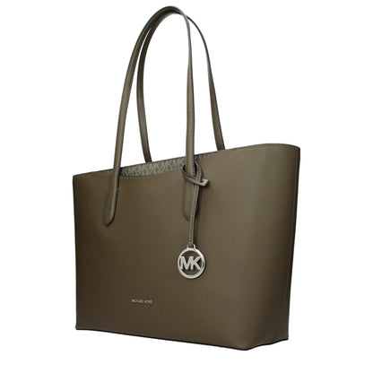 Shoulder Bag by Michael Kors for women in fabric green showcases a statuesque silhouette, artfully detailed with a secure , organized , and versatile shoulder-strap for a statuesque look.