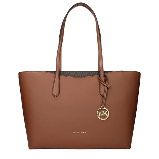 Shoulder Bag by Michael Kors for women in fabric brown showcases a statuesque silhouette, artfully detailed with a secure , organized , and versatile shoulder-strap for a statuesque look.