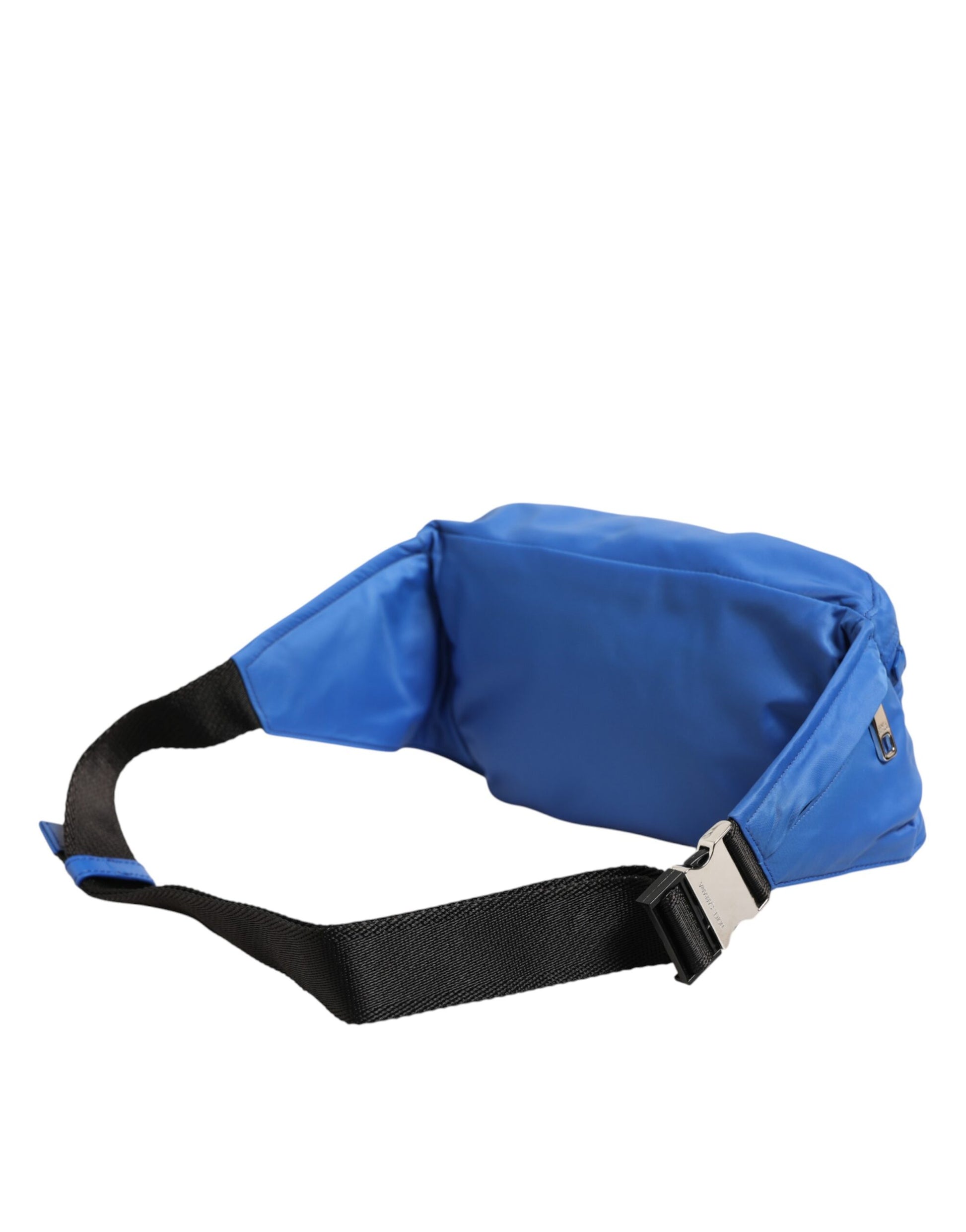 Fanny Pack Belt Bag by Dolce & Gabbana for men in calf leather & polyamide blue presents a jet-setting Calf Leather Polyamide Fanny Pack Belt Bag design with a secure zipper, ample built-in-compartments, and versatile adjustable-strap & belt-strap for a jet-setting finish.